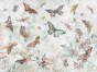 Elibri 700 32 Centralny motyl zielono-miętowy, tło cieplejsze zielono-szałwiowe, bardziej naturalny