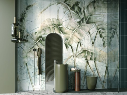Fototapeta Monstera liście w 2 kolorach
