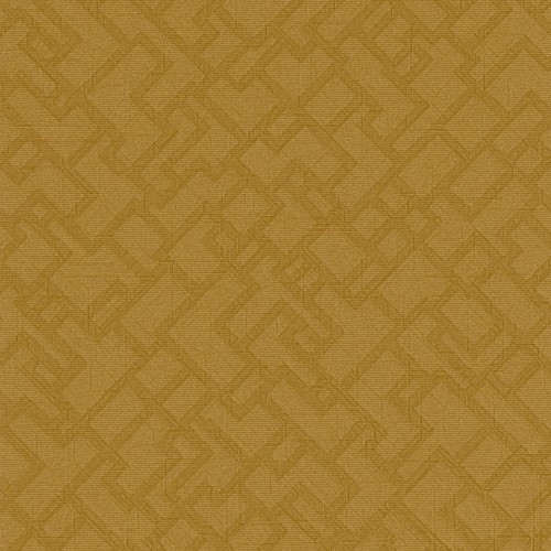 91570397 Nasycona musztarda w odcieniu ochry o wyrazistej, geometrycznej siatce.