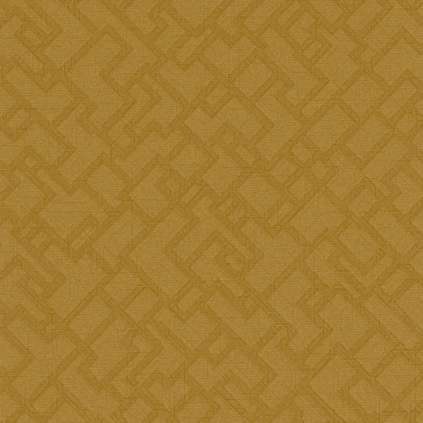 91570397 Nasycona musztarda w odcieniu ochry o wyrazistej, geometrycznej siatce.