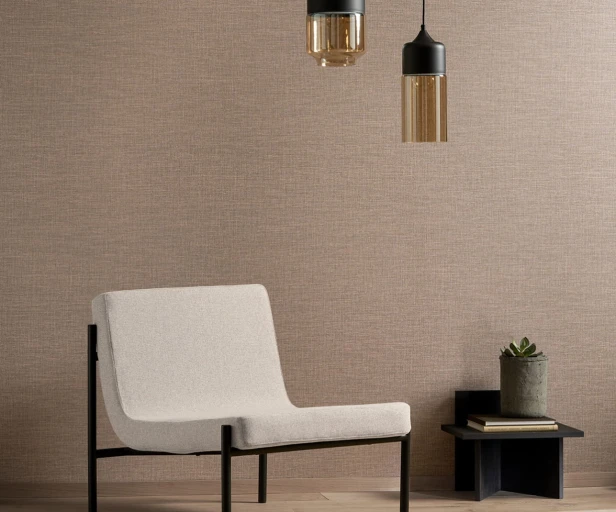 Tapeta obiektowa Lino - len naturalny - 27 kolorów
