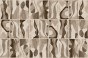 TPA-0826-0235-04 Fototapeta Nuit jasny beżowy brązowy taupe – wzór kafelków z plamami – mural Nuit