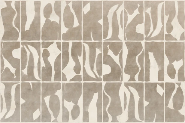 TPA-0826-0235-07 Fototapeta Nuit jasny beżowy taupe minimalistyczny – minimalistyczne kafle organiczne – fototapeta