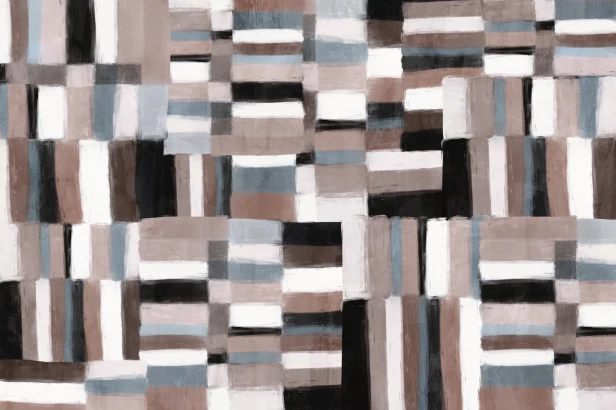 tapeta Palia TPA-0826-0221-01 patchwork taupe szaro-beżowy błękit szary stonowany