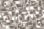 tapeta Trame TPA-0826-0223-01 geometryczna bauhaus szczotkowany metal taupe jasny srebrzysty modern glam biuro