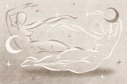 fototapeta Tendre TPA-0826-0226-03 kobiety beżowy taupe jasny minimalistyczny celestial