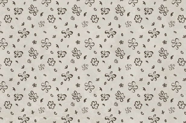 tapeta Floret TPA-0826-0228-02 kwiatki brązowe taupe naturalna