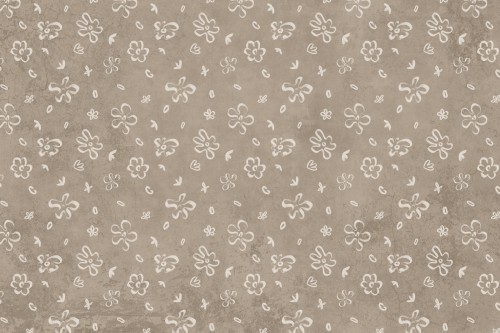 tapeta Floret TPA-0826-0228-03 kwiatki białe na taupe vintage przytulna