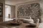 fototapeta Allure organiczny mural Matisse szary taupe komplet 6 kolorów