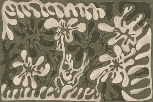 fototapeta Allure TPA-0826-0234-01 mural oliwkowa zieleń khaki beż złoto modern