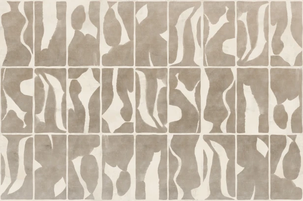 tapeta Nuit TPA-0826-0235-07 kafelki beż taupe jasny negatyw tone-on-tone