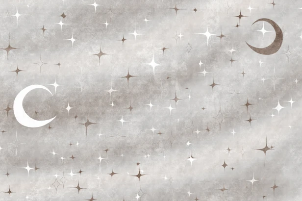 tapeta Celeste TPA-0826-0236-01 księżyce brąz taupe ciepły naturalny wabi-sabi