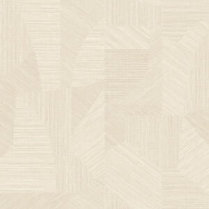 tapeta obiektowa Tarragon 67600 biel perłowa jasna szara geometria cięty len