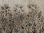 Passiflora 340 31 Tło w kolorze beżowo-szarym. Liście w kolorze brązowo-szarym z oliwką. Cienie w kolorze grafitowym