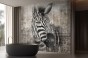 Fototapeta Zebra w wariantach Orzechowy Beż, Popielata Szarość, Stalowy Błękit i Szałwiowa Zieleń