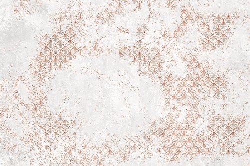TPA-0524-0090-01 Ta sama jasna baza, ale ornament w odcieniu różowej miedzi / rose gold. Cieplejszy, bardziej kobiecy i romantyczny. Do pudrowego różu, beżu, mosiądzu.
