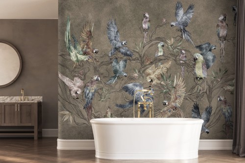 Fototapeta Parrot papugi ary w 5 wersjach kolorystycznych