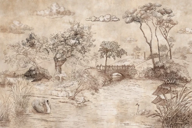 TPA-0824-0106-00 Ciepły piaskowo-beżowy z brązową sepią, najbardziej klasyczny i sielski jak stary papier.