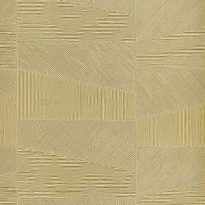Tapeta obiektowa FOCAL 67477 złoty musztardowy beż geometria 3D