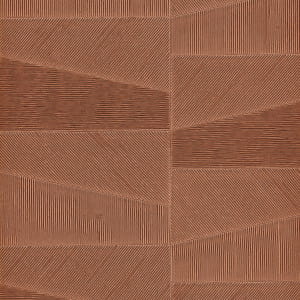 Tapeta obiektowa FOCAL 67479 terakotowy ceglany geometria