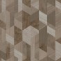 Tapeta Cedar 67523 brązowo-szary taupe – geometryczne drewno 3D – winyl na tkaninie